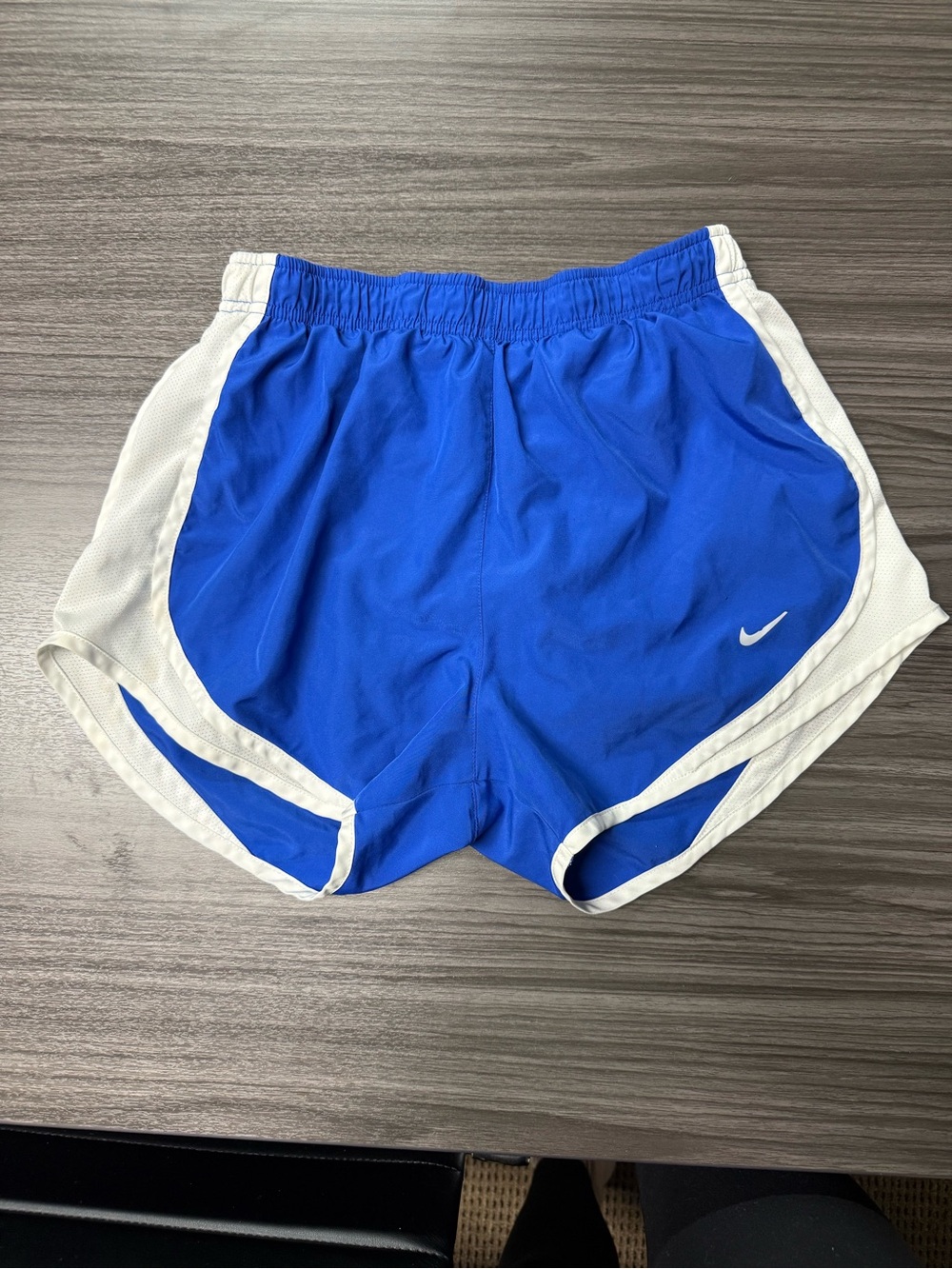 Nike Royal Blue and White Athletic Running Shorts